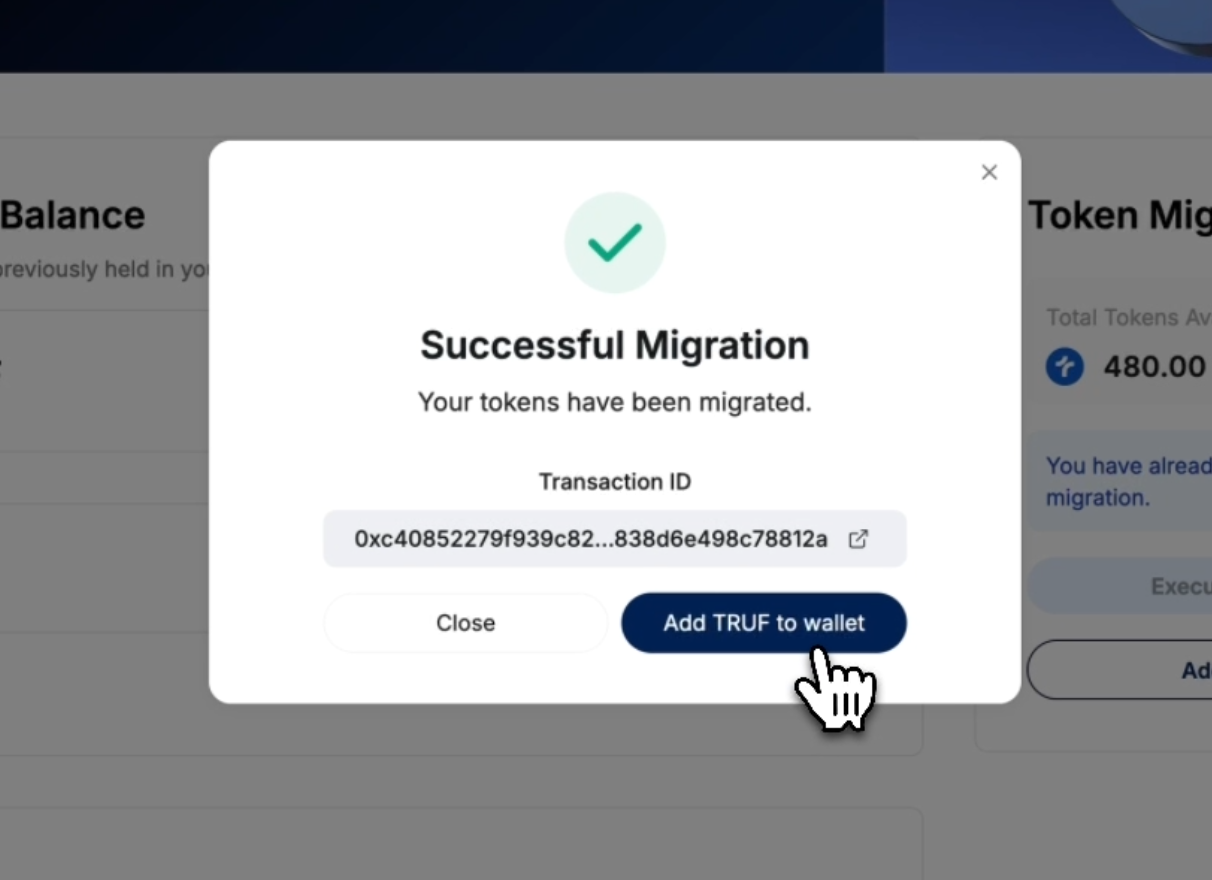 TRUF Token Migration Claim Portal is Now Open