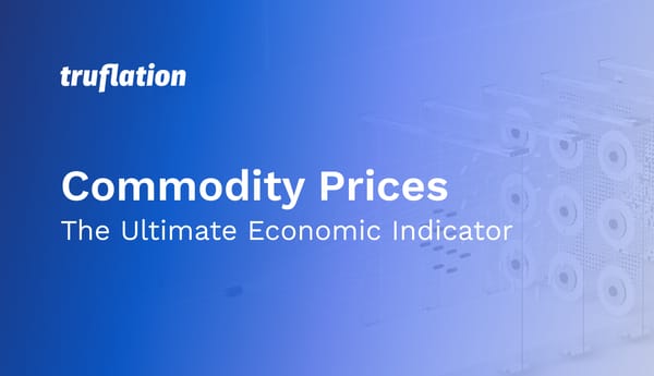 Commodities Prices – The Ultimate Economic Indicator